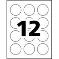 thumbnail image 2 of Avery White Round Dissolvable Labels, 2" Diameter, for Laser and Inkjet Printers - 72205, 2 of 5