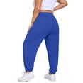 thumbnail image 2 of Gleelist Women's Plus Size Tapered Pants High Waist Soft Lounge Pants with Elastic Cuff Ankle With Pockets (XL-5XL), 2 of 7