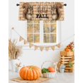 thumbnail image 2 of Valances for Windows Fall Thanksgiving Rod Pocket Cafe Window Treatments Valance Curtains for Kitchen Bathroom Laundry Basement Windows 42"x12", 2 of 6