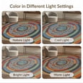 thumbnail image 7 of ODIKA 4'x6' Washable Area Rug Non-Slip, Chair-Friendly, Flatwoven Educational Motifs Cartoon Galaxy Constellation Rocket Plane Border Playful for Home Office, Under Desk, 7 of 7