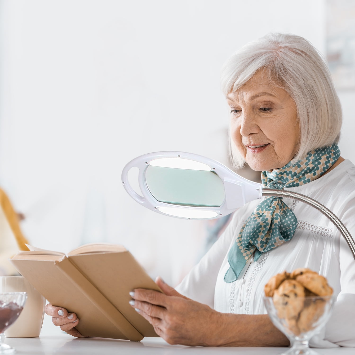 Brightech - LightView PRO SuperBright Magnifier Floor Lamp with 60 LED's
