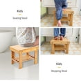 thumbnail image 3 of Petit Tabouret en Bambou, Repose-Pieds et Étagère de Rangement, Durable, Léger et Antidérapant, 3 of 5