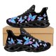 thumbnail image 1 of Zapatos vintage de malla con estampado degradado de mariposas brillantes para mujer, zapatillas ligeras de plataforma con punta redonda, talla 35-46, 1 of 6
