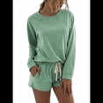 thumbnail image 2 of Conjunto Deportivo de Dos Piezas para Mujer, Traje Informal de Gran Tamaño, Ropa Deportiva, Ropa de Otoño. Verde XXL, 2 of 9