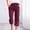 Wine pants for women, variant on up to 60% off Gifts Usmixi Womens Plus Size Cropped Pants Casual Elastic Waist Cotton Linen Straight 3/4 Trousers Fashion Heart Graphics Pocket Loose Pants Army Green XL