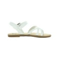 thumbnail image 4 of Women's Journee Collection Vasek Flat Thong Sandal White Faux Leather 9 M, 4 of 6