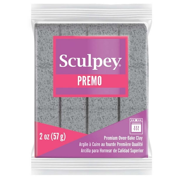 Sculpey Premo Premium Oven-Bake Clay 2oz-Gray Granite