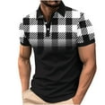 thumbnail image 2 of WAVSUF Lapel Polos Men Soft Pique polo Shirt T-Shirt Black Size XL, 2 of 5