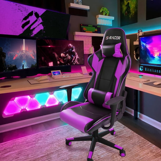 Computer Desk Homall Gaming Chair Purple Homall Heavy Duty Gaming