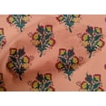 thumbnail image 4 of oneOone Cotton Poplin Fabric Leaves & Floral Block Print Sewing Fabric BTY 56 Inch Wide, 4 of 4
