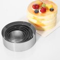 thumbnail image 2 of 6 Pieces Stainless Steel Round Mousse Circle Cake Mold Set Cookie Mold Set Baking Tool Set, 2 of 5