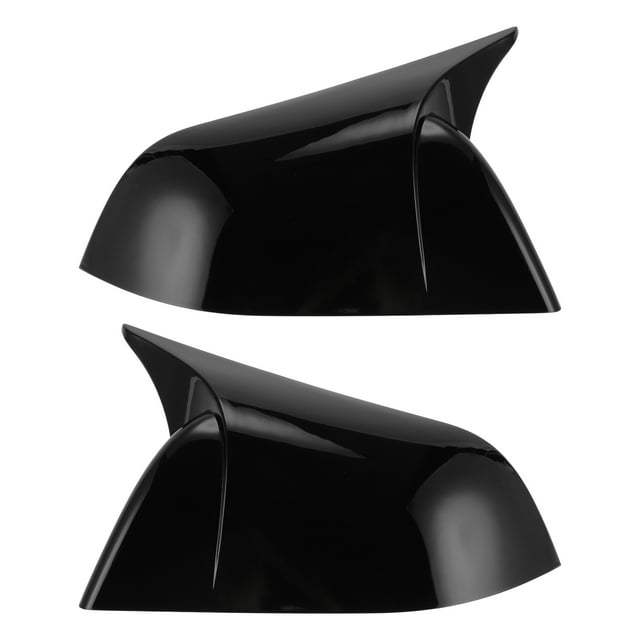Reemplazo de tapa de espejo lateral izquierdo y derecho ABS de 1 par en negro brillante para TESLA MODEL 3 2017-2023