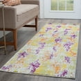 thumbnail image 3 of Contemporary 2x10 Area Rug (2'3'' x 10') Abstract Gold, Orange Indoor Runner Easy to Clean, 3 of 8