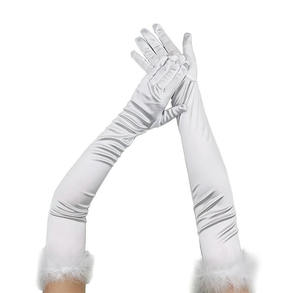 lanema Fashion Gloves Female Elegant Solid Etiquette Gloves Wedding Party Long Gloves