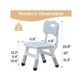 thumbnail image 7 of EastVita Adjustable Kids Chair (2pcs). 3 Level Height Adjustable Toddler Chair. Plastic Indoor Outdoor Child Chair For Children Age 2-8 Family School Home Daycare Use, 7 of 7