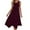 Wine, variant on Uaswgudfs Women's Sleeveless Flowy Maxi Dress with Irregular Hem - Casual A-Line Summer Sundress & Minimalist Design Wine S
