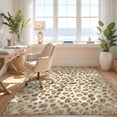 thumbnail image 3 of Design&I 9'x12' Washable Area Rug Giant Skid-Resistant Decorations Brindle Print Weathered Vintage Cow Abstract Livingroom for Great Room, Large Living, 3 of 7