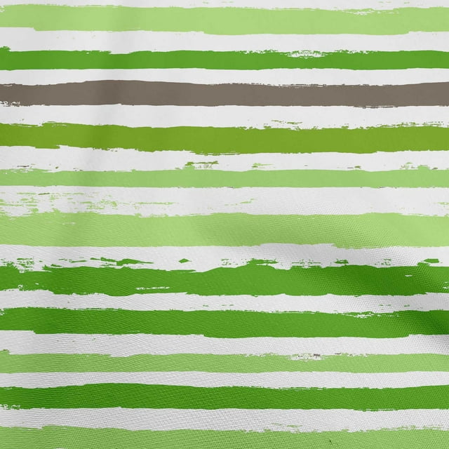 oneOone Polyester Spandex Green Fabric Stripes Sewing Craft Projects Fabric Prints By Yard 56 Inch Wide
