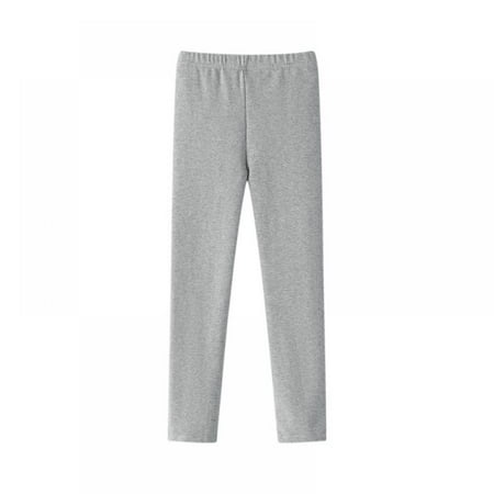

JYQNeerr Kids Baby Girls Stretch Leggings Solid Color Trousers Toddler Girls Elasticated Pants Spring Autumn Bottoms for Yoga Trousers 3-11Y