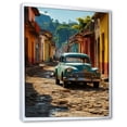 thumbnail image 2 of Designart "Cherished Blue Cuban Cars" Cuba Floater Framed Wall Art Prints, 2 of 5