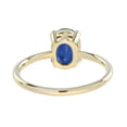 thumbnail image 5 of Ratan Gems Oval Cut Blue Sapphire 925 Sterling Silver Wedding Ring, 5 of 5