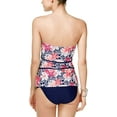 thumbnail image 3 of Island Escape MULTI Como La Flor Printed Strapless Tankini Swim Top, US 10, 3 of 4
