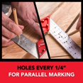 thumbnail image 4 of Kapro - 353 Professional Ledge-It Try & Mitre Square - pour Nivellement et Mesure - Lame en Acier Inoxydable Rétractable et Marquages de Règle Gravée - 10 Pouces, 4 of 4