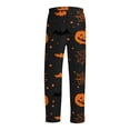 thumbnail image 4 of Satingcolo Mens Pajama Pants Soft Lightweight Men's Pajama Bottoms Sleep Lounge Pants For Men With Halloween Printed, 4 of 7