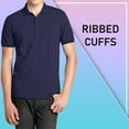 thumbnail image 4 of Men’s 3-Pack Short Sleeve Pique Polo Shirt – Modern-Fit Casual & Golf Shirt (Sizes: S-3XL), 4 of 6