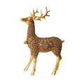 thumbnail image 3 of Baoblaze Deer Statues Reindeer Figurines Nordic Imitation Rattan Miniature Ornaments Deer Sculptures for Table Office Shelf Decor standing, 3 of 8