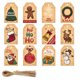 thumbnail image 1 of Clasificación de tarjetas navideñas, tarjetas de felicitación con sobres, tarjetas festivas, tarjetas con notas en blanco para la mayoría de las ocasiones, 1 of 5