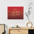 thumbnail image 6 of Susaid Happy New Year Pattern Canvas Wall Decor Poster Framed Artwork Decoration for Bedroom Home Office Ready to Hang,Horizontal, 6 of 6