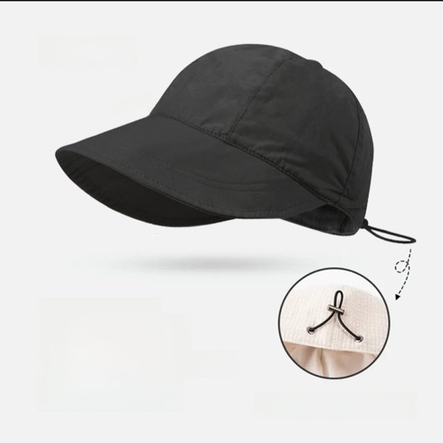 Sombrero para el sol al aire libre de verano para mujer, transpirable, protección UV redonda, Protector de cuello, cubierta f...