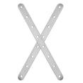 thumbnail image 1 of 2Pcs Flat Bracket Replacement Mounting Plate Stainless Steel Corner Bracket Mending Plate, 1 of 8