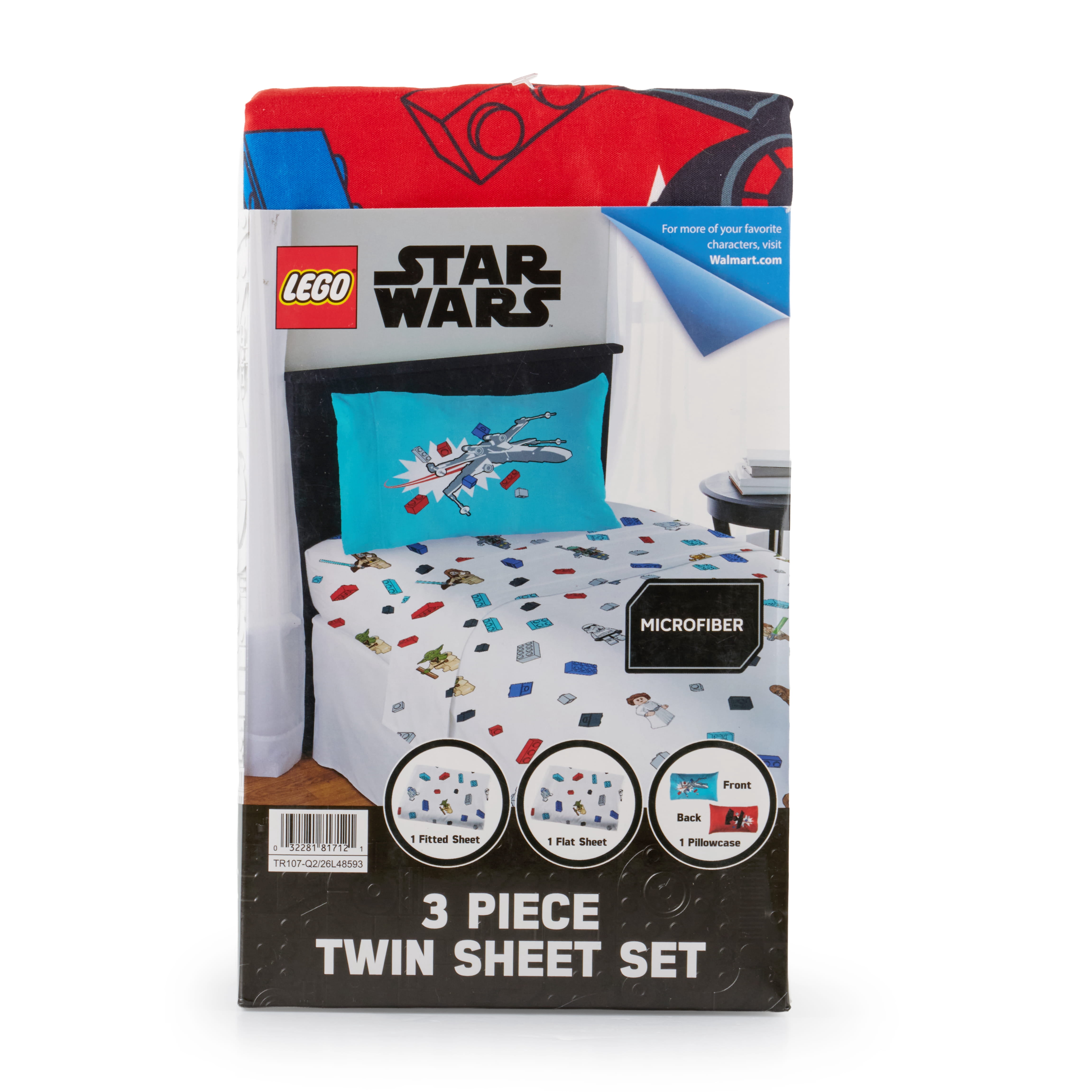 LEGO® Star Wars Kids 3 Piece Multicolor Bedding Sheet Set, Twin Size