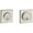 Silver, variant on Baldwin 8221 Santa Monica Contemporary Square Double Cylinder Deadbolt - Nickel