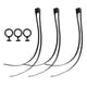 thumbnail image 1 of Bridas de nailon de 3 piezas con cierre automático y anilla de tiro para equipos de CS deportivos al aire libre, color negro, 1 of 14