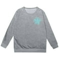 thumbnail image 6 of LUOGENLI Hoodies Sweatshirt Girls Hoodies Size 14-16 Front Zipper Girls' Fashion Casual Printed Long Sleeved Hoodie Top Girls Hoodies Size 6-7 Hoodies for Girls 10-12 Baggy Light Gray 8-9 Years, 6 of 7