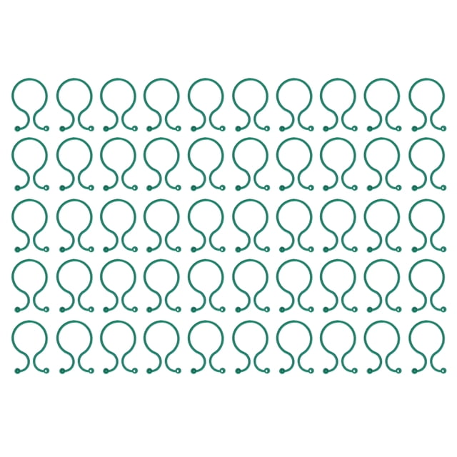 50pcs Clips de soporte para plantas Clip de plástico para plantas Clip de fijación de hebilla en forma de ocho Clips de soporte duraderos para plantas de jardín para ramas y flores
