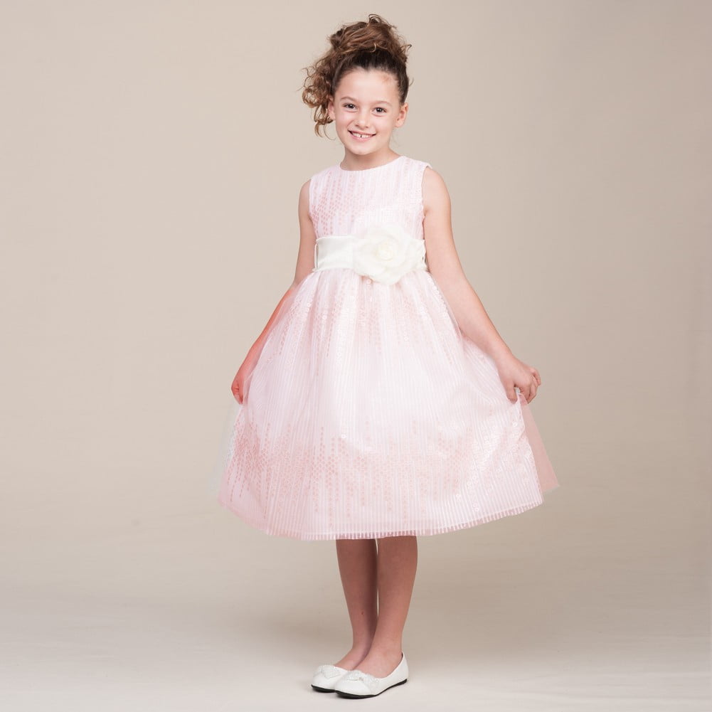 kids blush pink dress