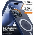 thumbnail image 4 of Entronix Phone Case Compatible with Magsafe for Apple iPhone 14 Pro Max Magnetic Case, Heavy Duty Slim Dual Layer Shockproof Magnetic Case for Apple iPhone 14 Pro Max, Navy, 4 of 6