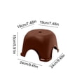 thumbnail image 3 of Qiopertar Low Plastic Stepping Stool with Non-Slip Base, Bathroom Step Stool for Living Room Shower Kitchen, 3 of 6