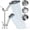 Chrome, variant on Filtered Shower with Handheld Shower High Rainfall System with Slide Bar Filter Softener for Hard Water,6 Modes,Adjustable Height,Black