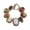 Brown, variant on opvise Easy-hook Clasp Alloy Link Chain Retro Bracelet Exaggerated Irregular Stone Women Bracelet Hand Decor