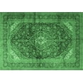 thumbnail image 1 of Ahgly Company Indoor Rectangle Persian Emerald Green Traditional Area Rugs, 4' x 6', 1 of 4