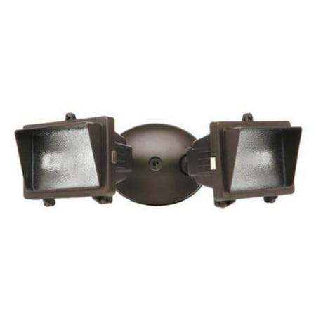 Designers Edge L57BRCA 300 Watt Bronze Mini Halogen Double Flood Light