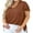 J1-Light coffee, variant on Women Plus Size Tops Short Sleeve Tunic Side Slit Shirt Summer V-Neck Blouse Navy Blue 2X Tops