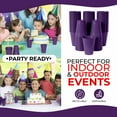 thumbnail image 3 of 100-Pack 12 Oz Purple Disposable Plastic Cups - Durable and Stylish Party Cups, 3 of 5
