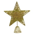 thumbnail image 1 of DJN 2025 New Event & Party Christmas Tree Decoration 10 Inch Gold Glitter Hollow Design Christmas Tree Decoration With Tree Decorated Metal Gold C, 1 of 4
