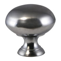 Design House 5-pack Satin Chrome Kitchen or Bath 1.18" Round Cabinet Knobs